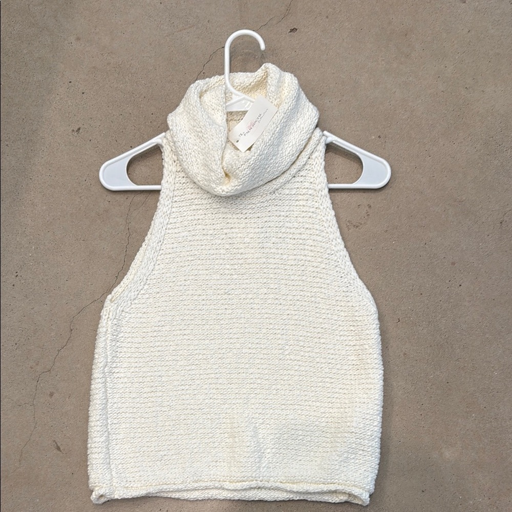 By Together Cream Cowl Neck Sweater